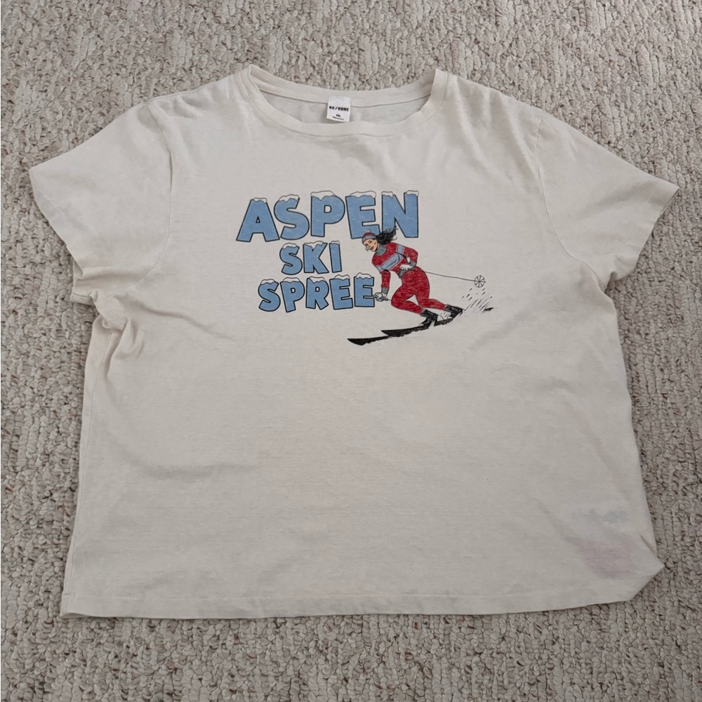 RE/DONE Ski Spree Printed T-Shirt